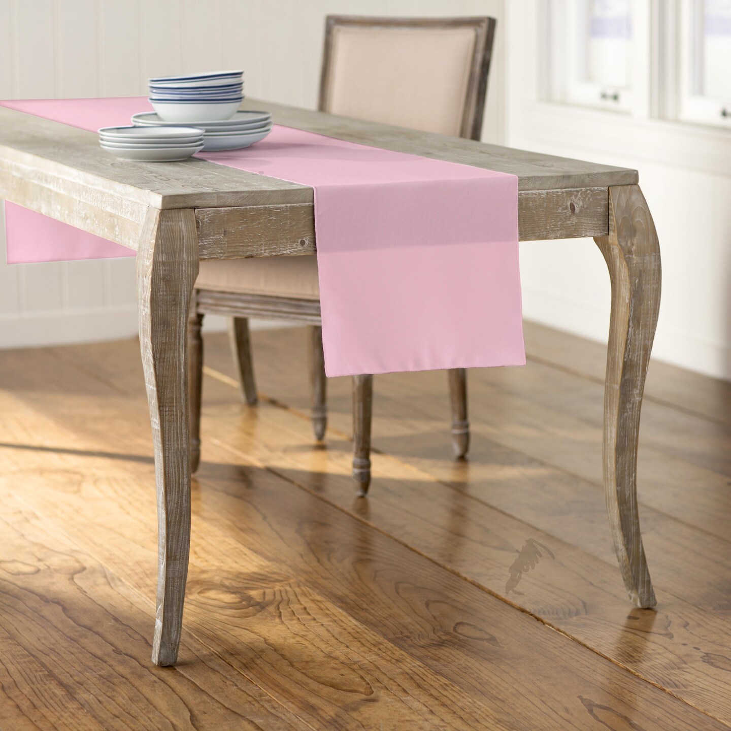 Vibrant Polyester Poplin Wrinkle Resistant Table Runner 14"x108"