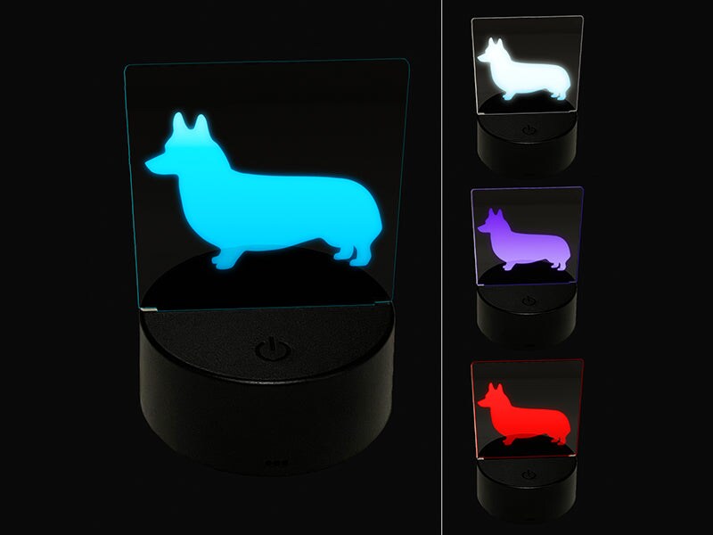 Pembroke Welsh Corgi Dog Solid 3D Illusion LED Night Light Sign Nightstand Desk Lamp Michaels