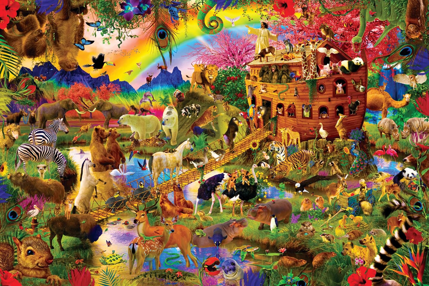 Noah&#x27;s Ark Animals 1000 Piece Jigsaw Puzzle