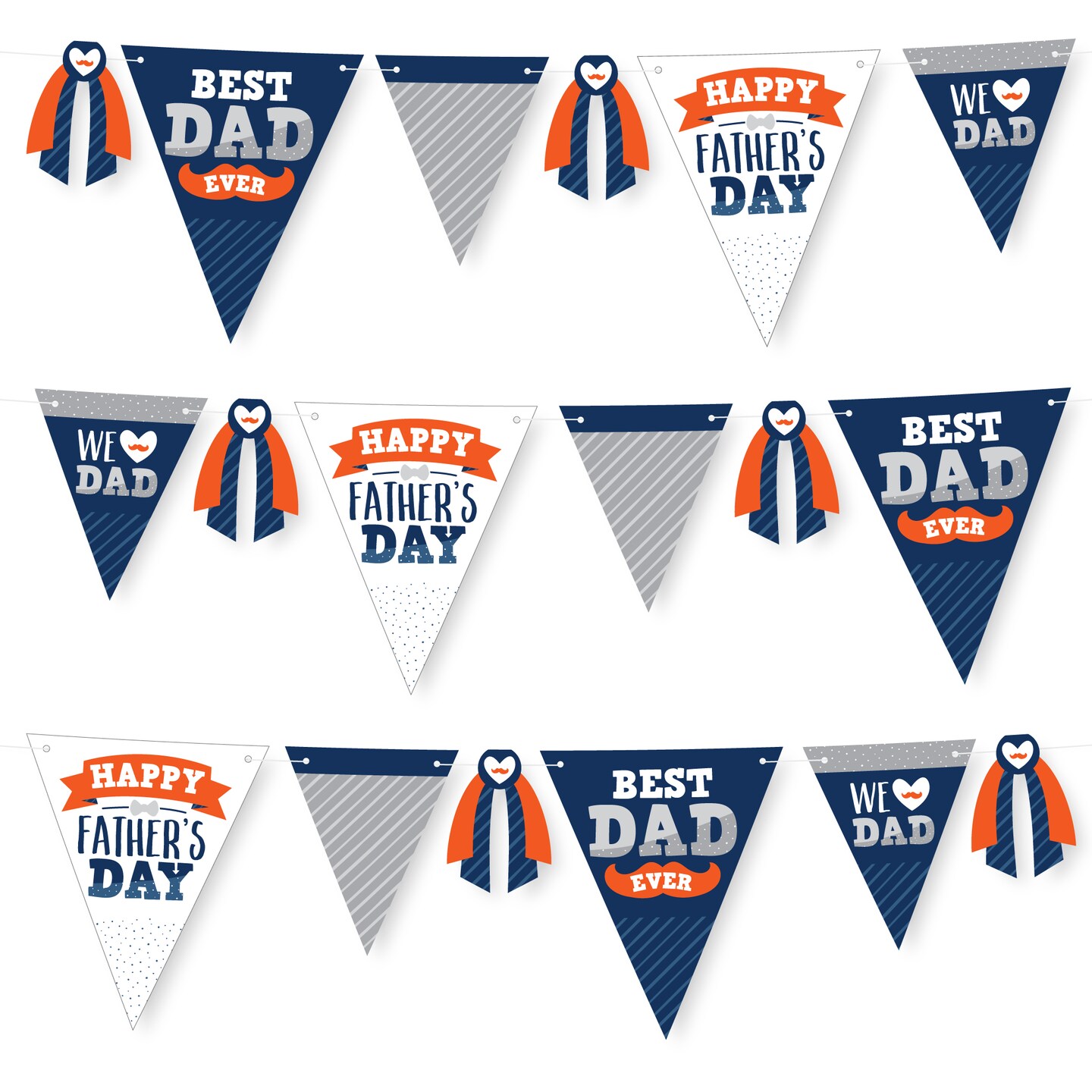 Paper shop pennant garland