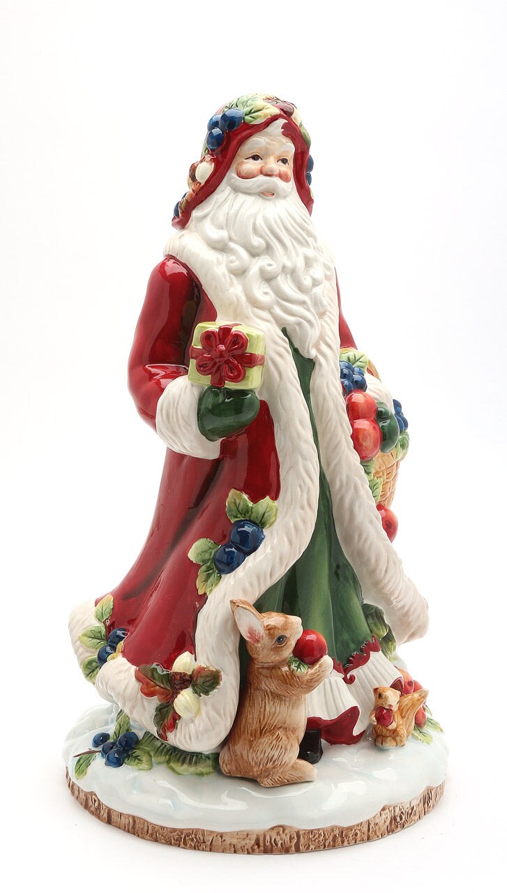 Ceramic Santa Figurine - Fruitful Holiday Collection, Home Décor, Gift for Her, Gift for Mom, Kitchen Décor, Christmas Décor
