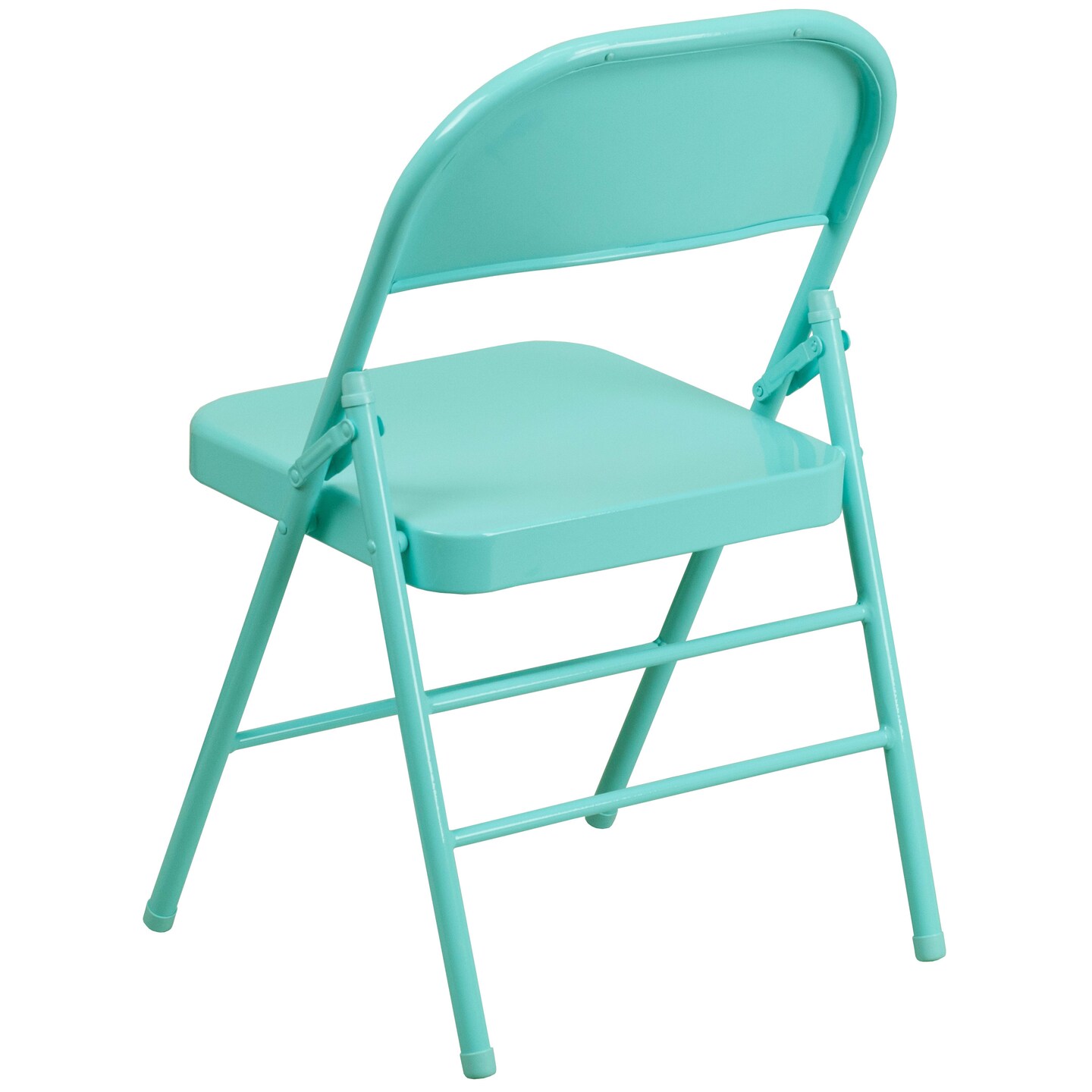 Emma and Oliver 4 Pack Colorful Metal Folding Chair Teen and Event Seating