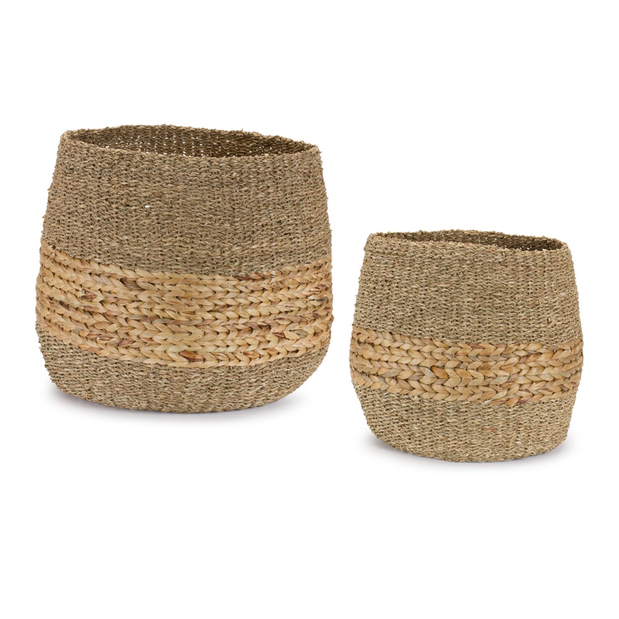 Seagrass Basket, Set of Both