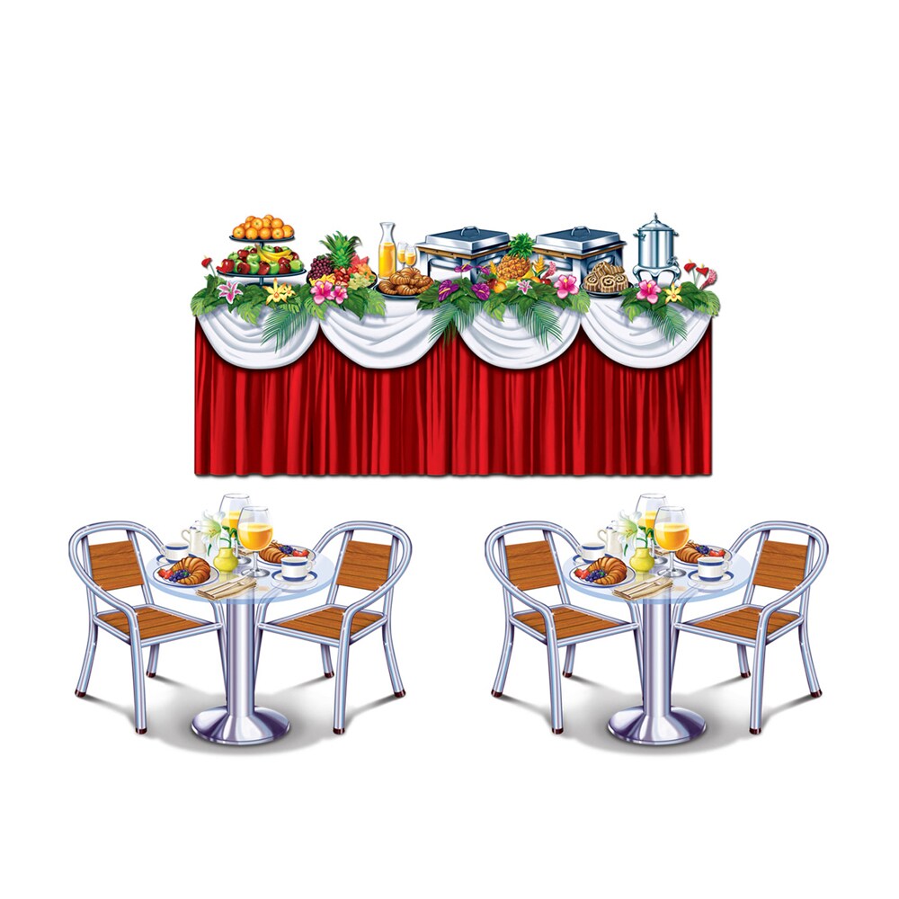 Buffeet Platform Beistle Cruise Ship Buffet Props 35