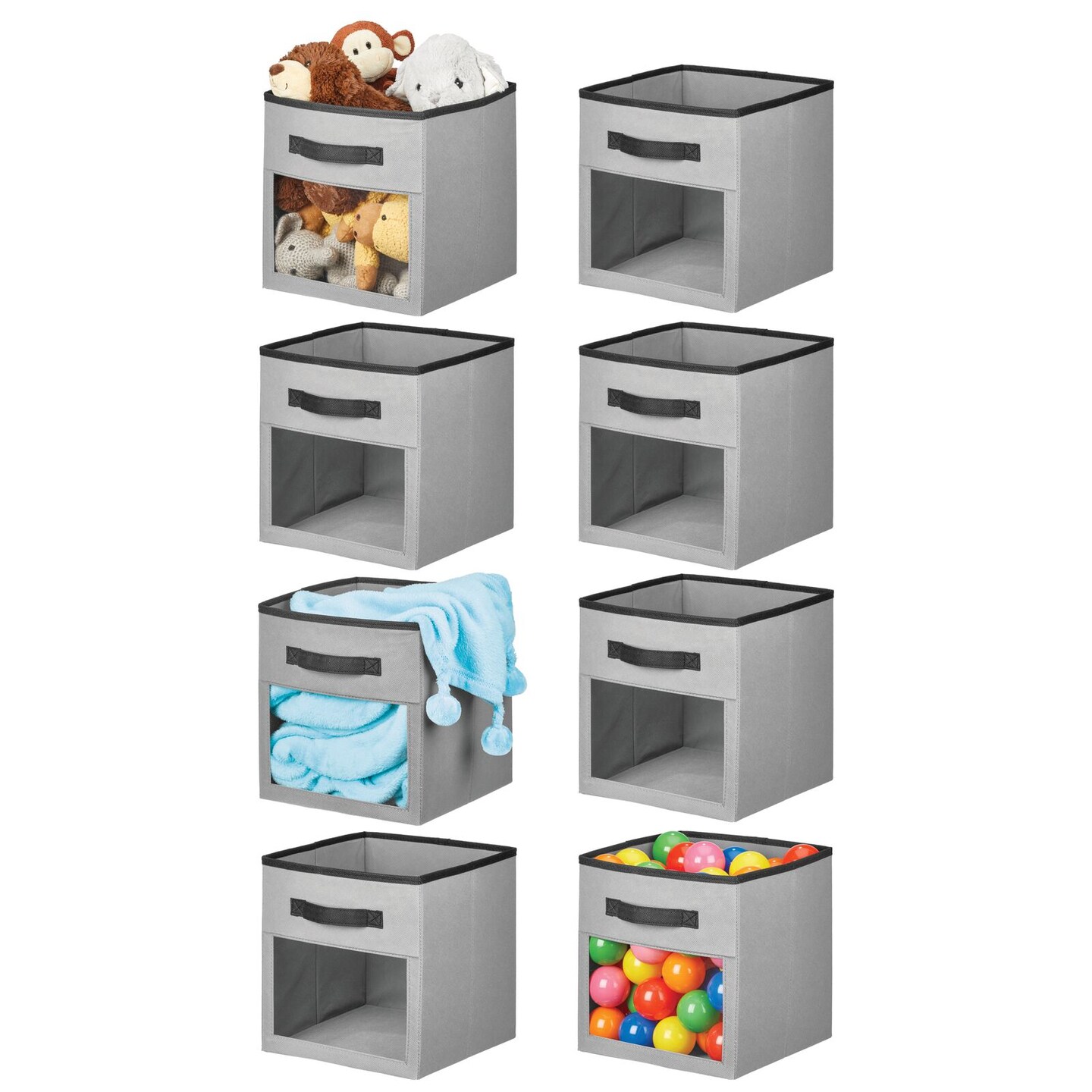 mDesign Kids Fabric Closet Storage Organizer Cube Bin Box Michaels
