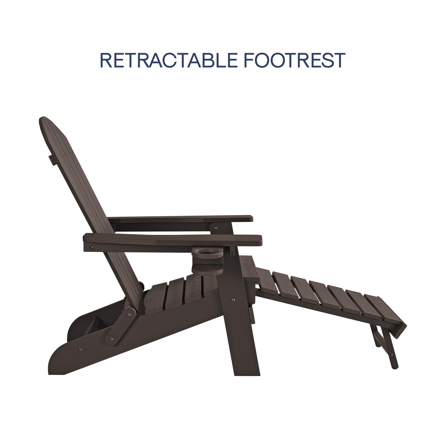 Taven Adirondack Chair With Cup Holder