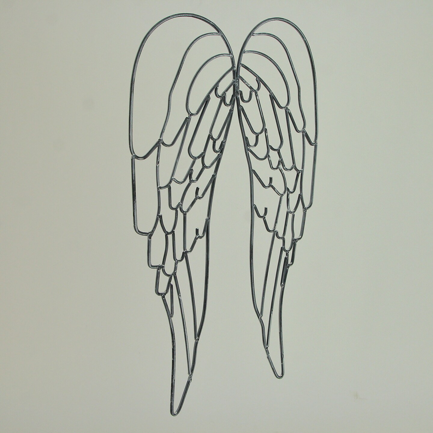 Metal Wire Art Angel WIngs Wall Sculpture 25 inch