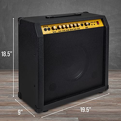 LyxPro Electric Guitar Amp, 60 Watt Portable Amplifier