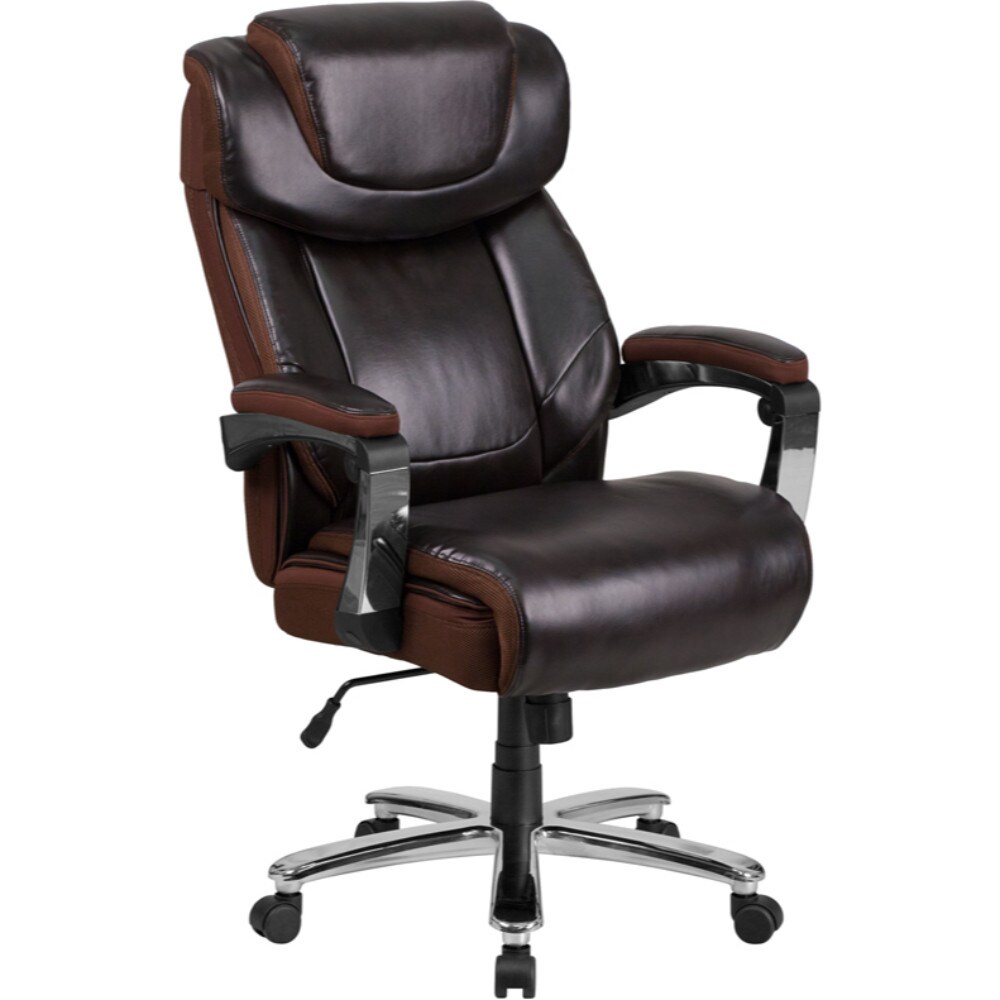 Flash Furniture Big &#x26; Tall Brown Leather Chair