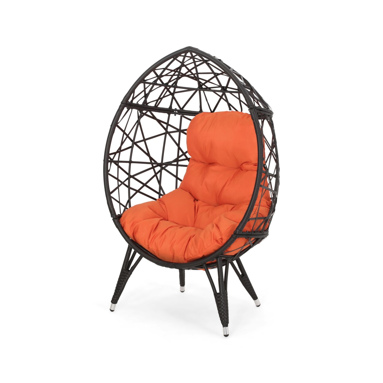 Rattan best sale teardrop chair