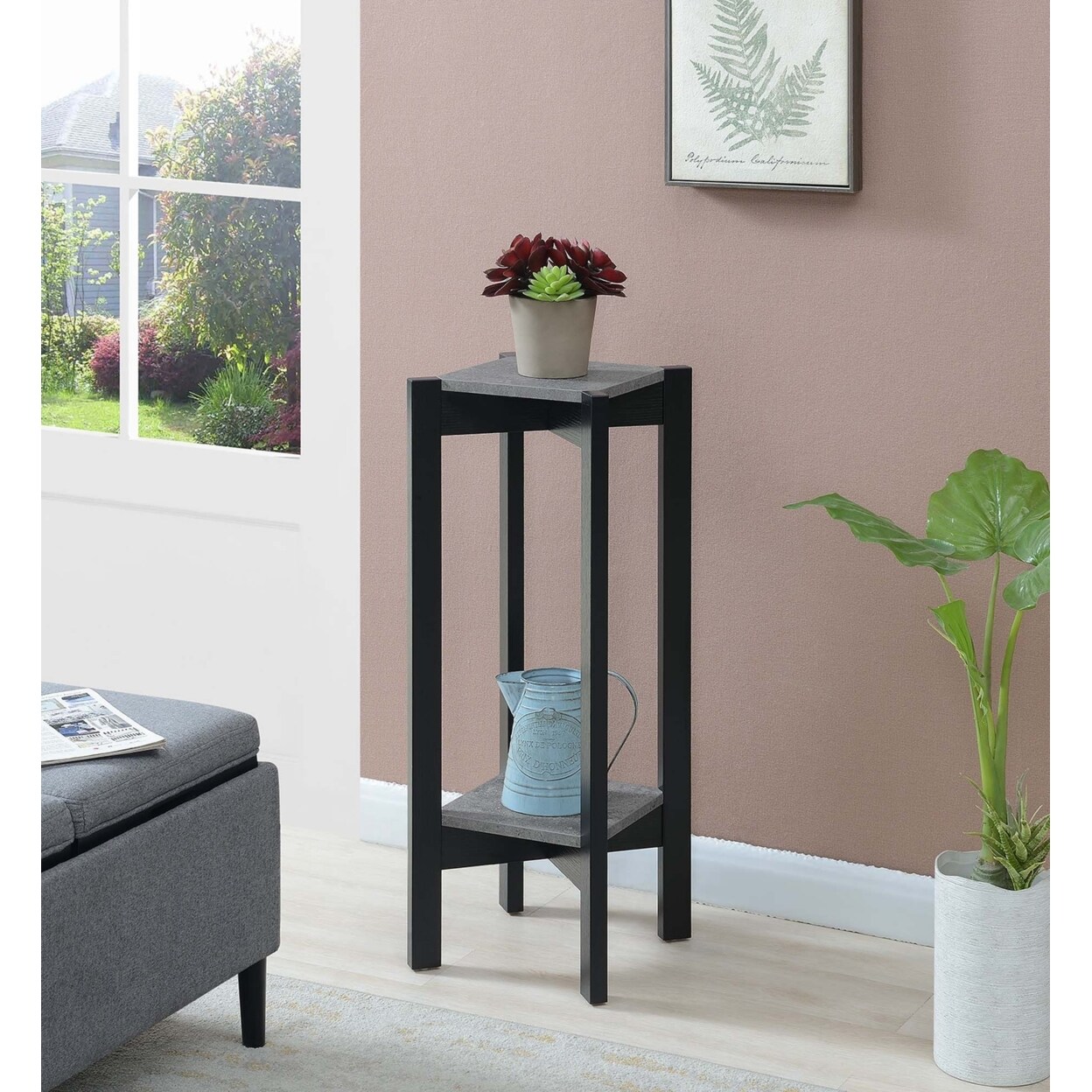 Convenience Concepts Planters & Potts Deluxe Square Plant Stand