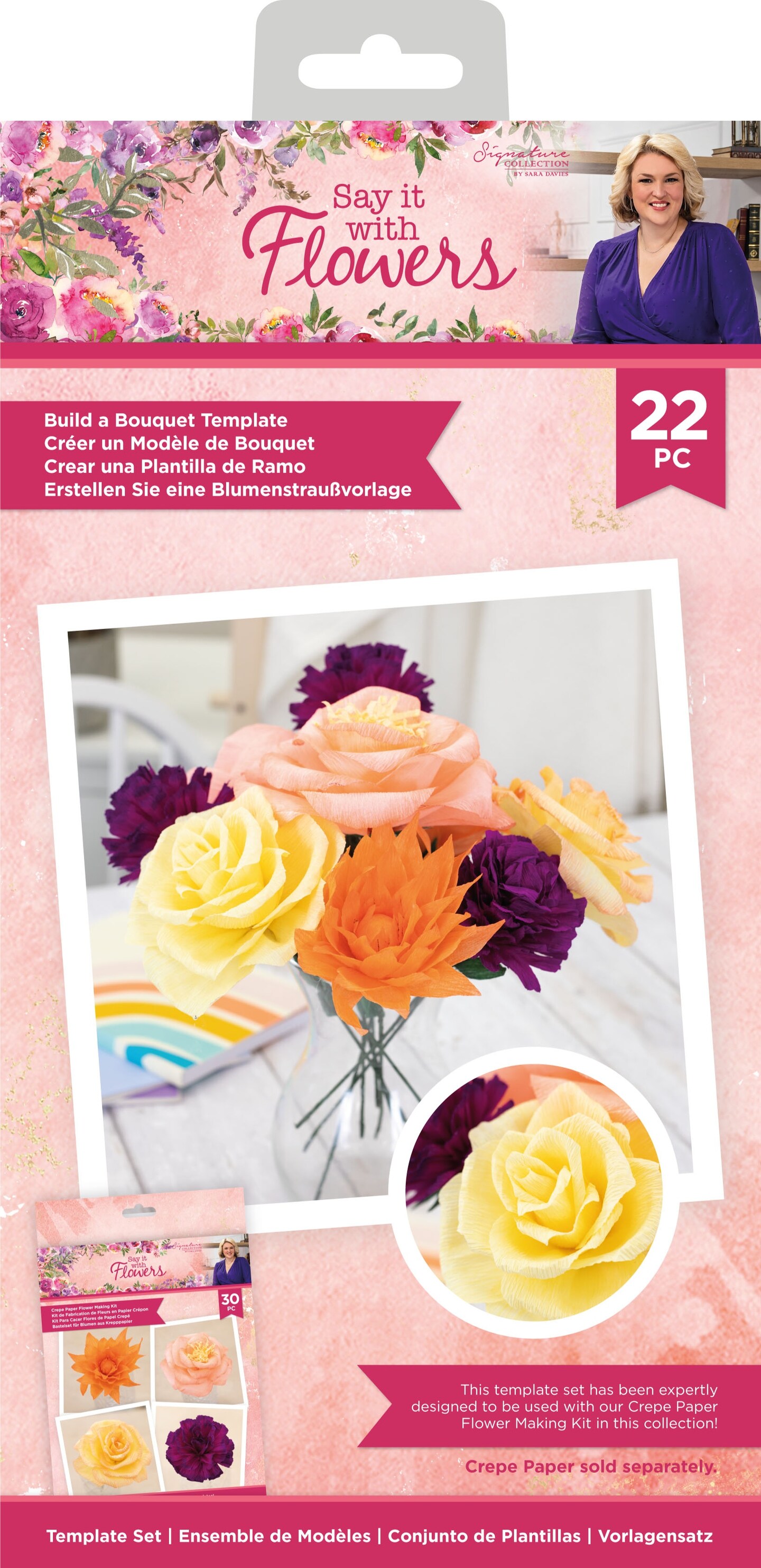 Sara Signature Say It With Flowers - Crepe Paper Flower Making Kit