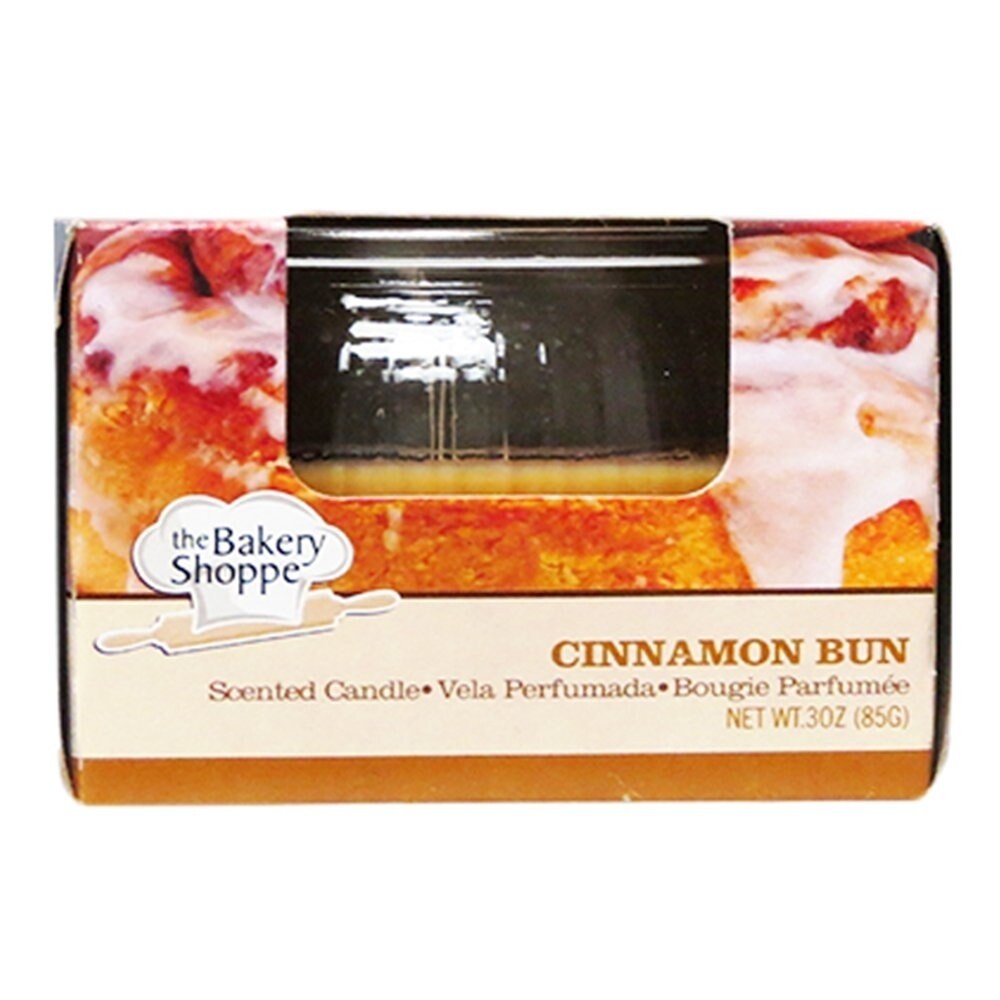 Bakery Shoppe   3 Oz Scented Candle- Cinnamon Bun (Pack of 3)