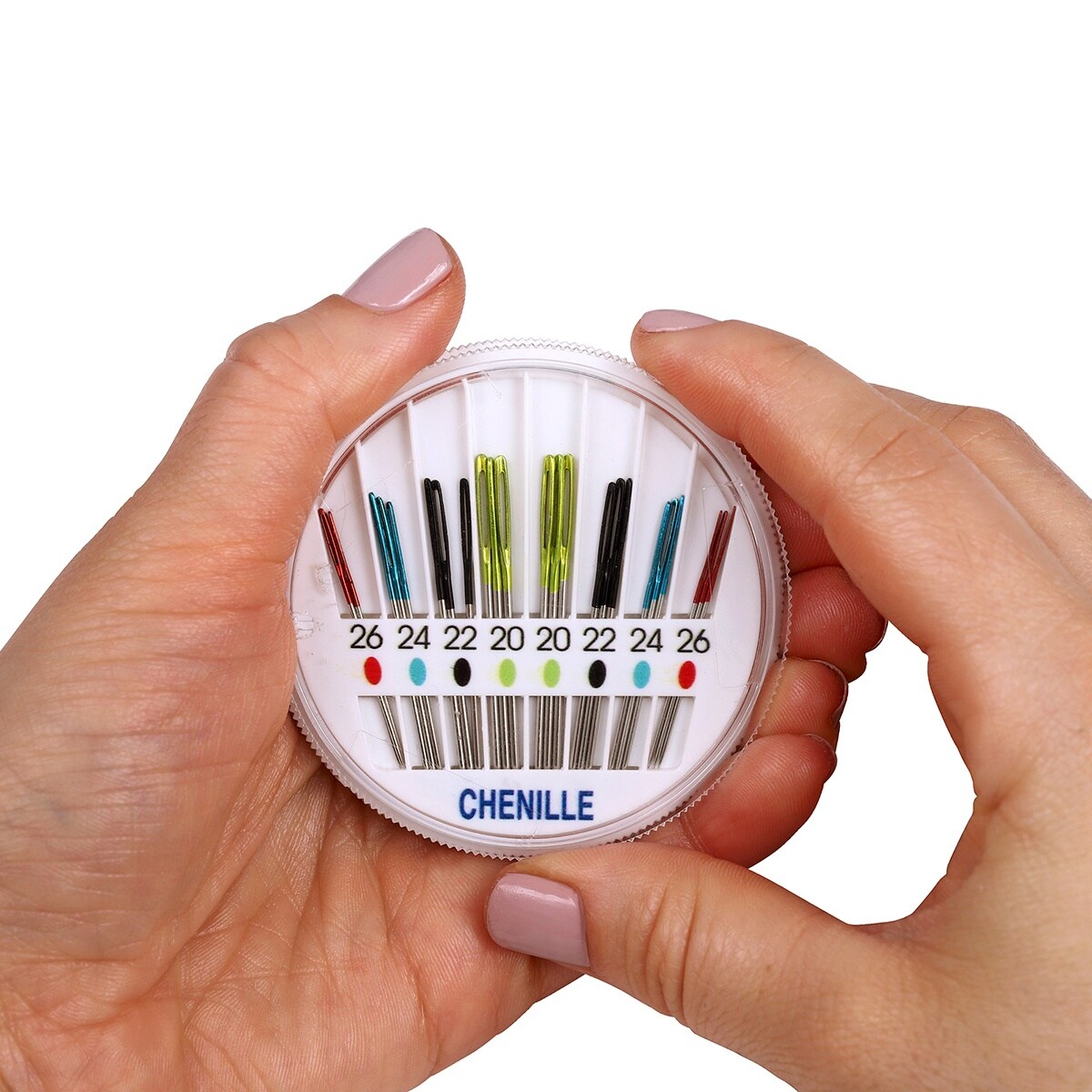 SINGER Chenille Color Eye Needles 24/Pkg-Sizes 20, 22, 24 And 26