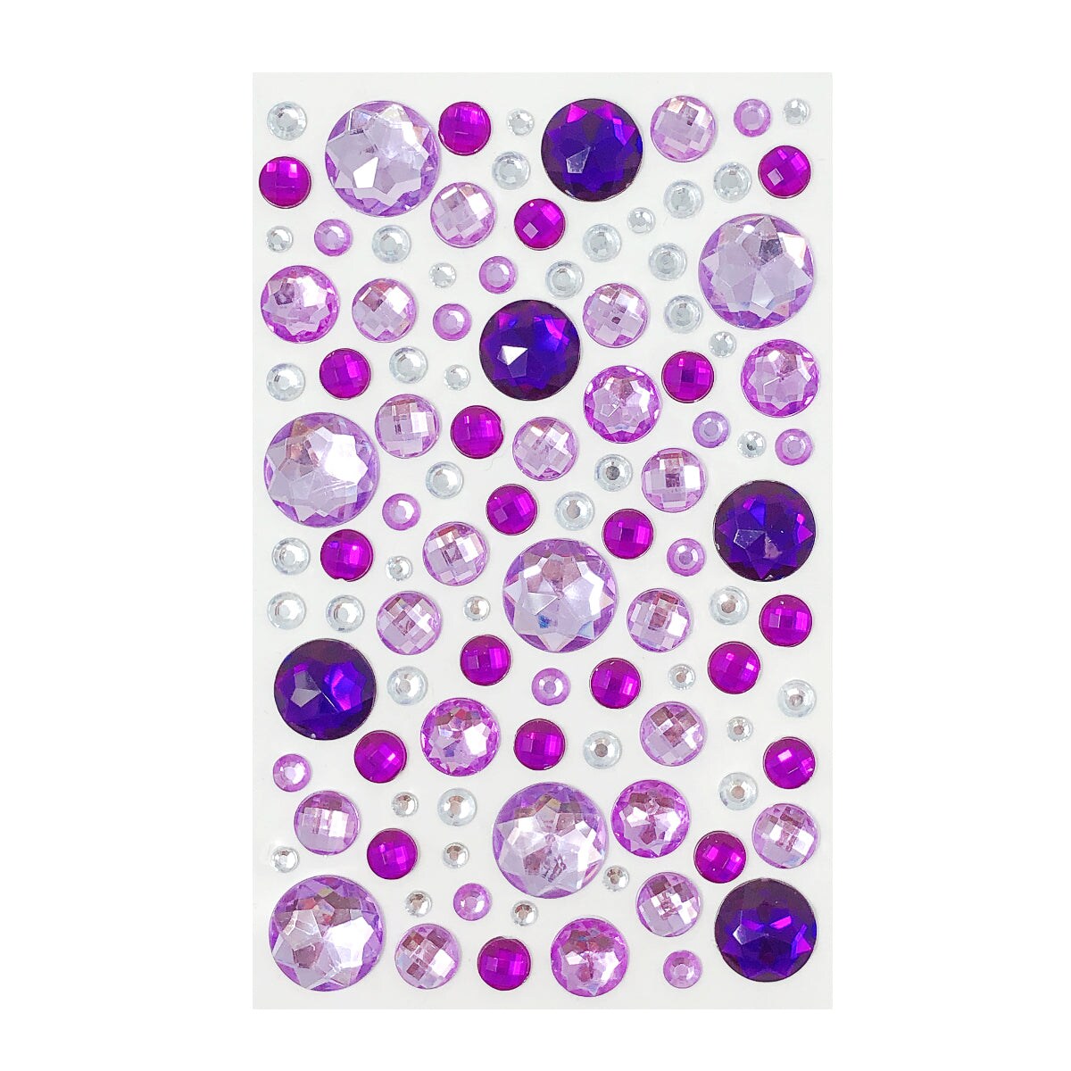 Wrapables Acrylic Self Adhesive Crystal Rhinestone Gem Stickers