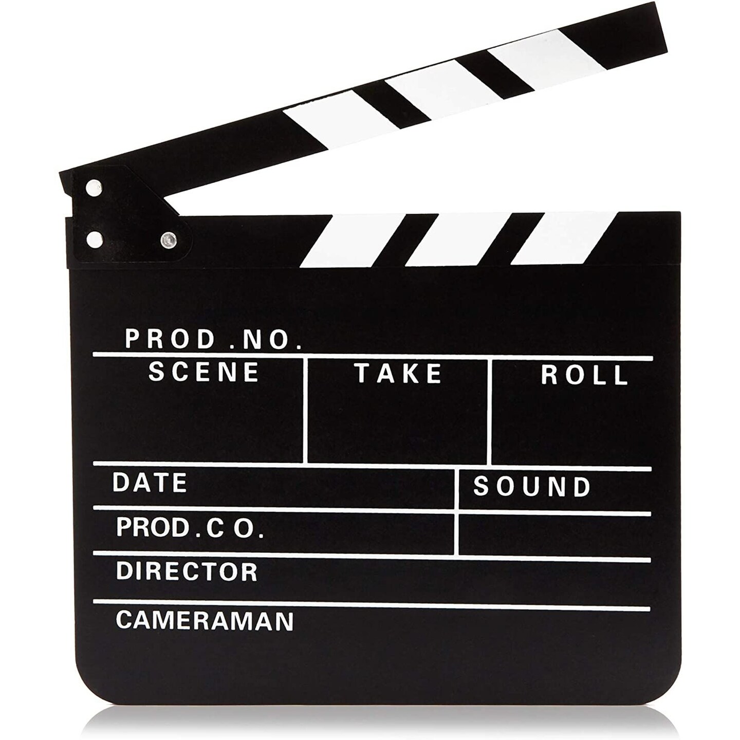 Movie TV Directors Black Clapper Action Cut Board Slate Prop