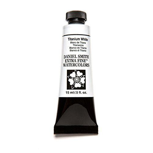 Extra Fine Watercolor 15ml Paint Tube, Titanium White (284600118), 0.5 Fl Oz (Pack of 1)