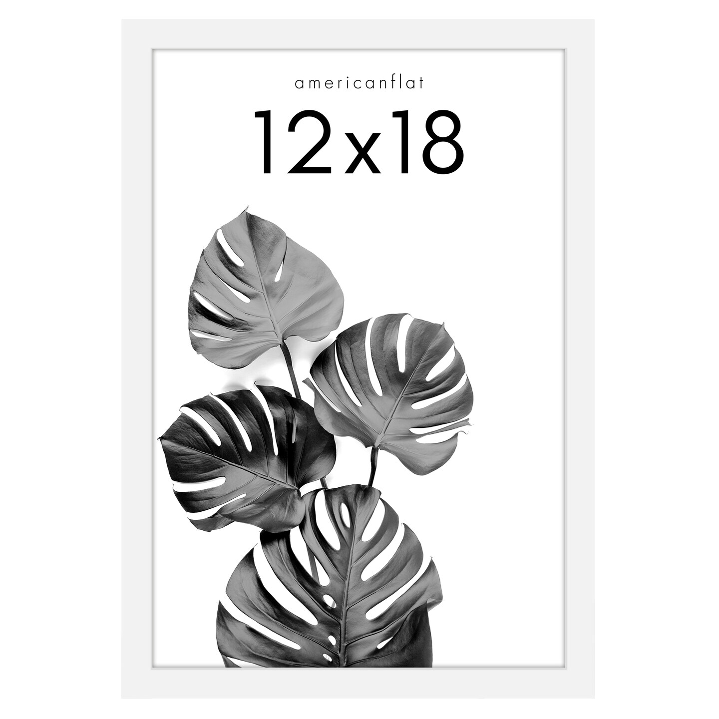 Americanflat Gallery Picture Frame - Photo Frame for Wall Decor - Shatter Resistant Glass - Adjustable Hanging Hardware - Includes Easel for Tabletop Display