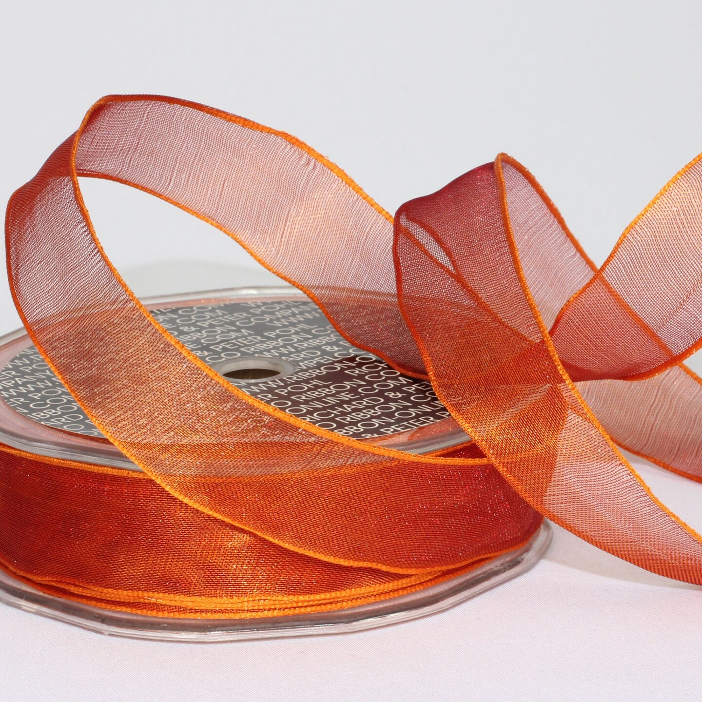 The Ribbon People Shimmering Rust Crystal Wired Edge Craft Ribbon 1" x 54 Yards