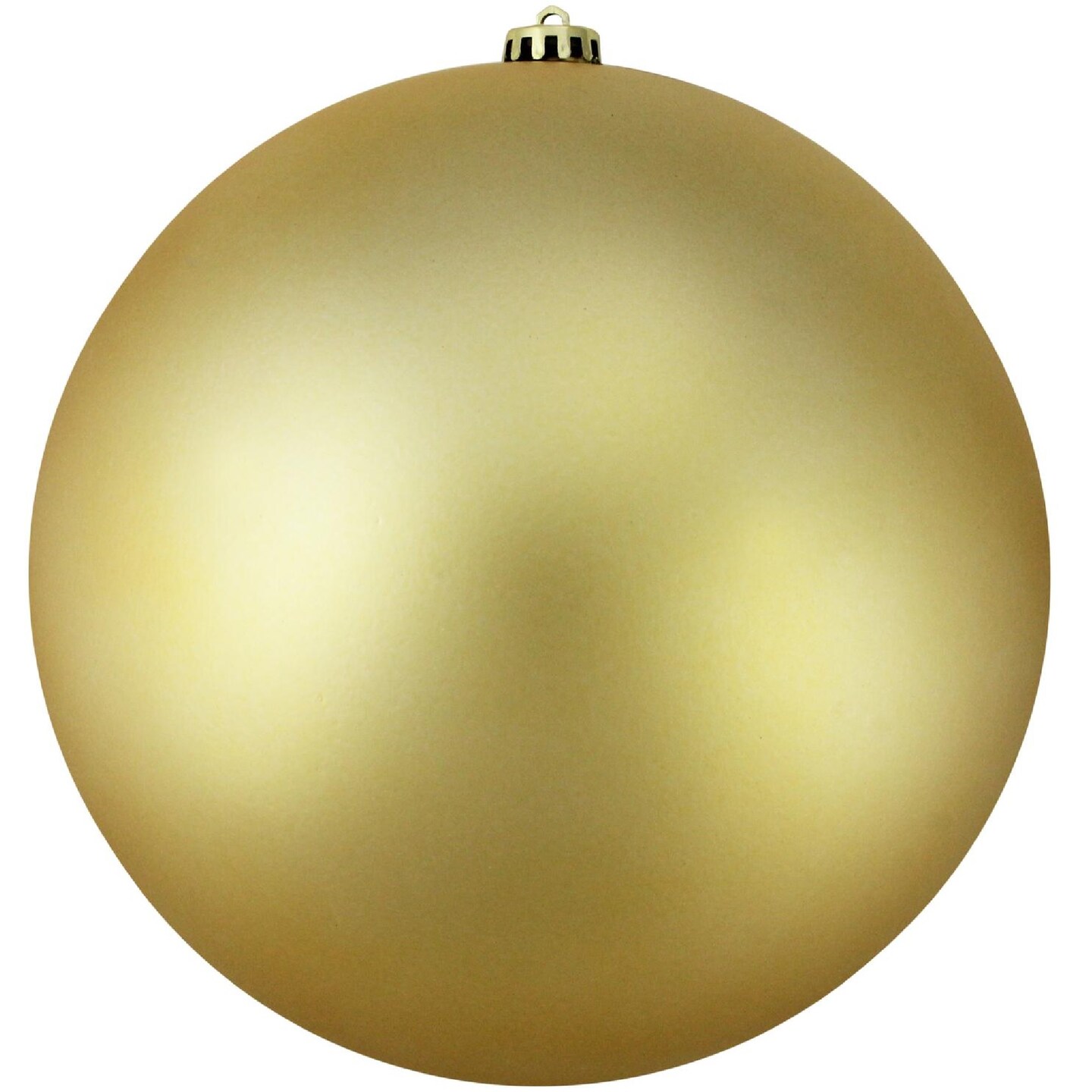 Northlight Matte Vegas Gold Shatterproof Christmas Ball Ornament 10" (250mm)