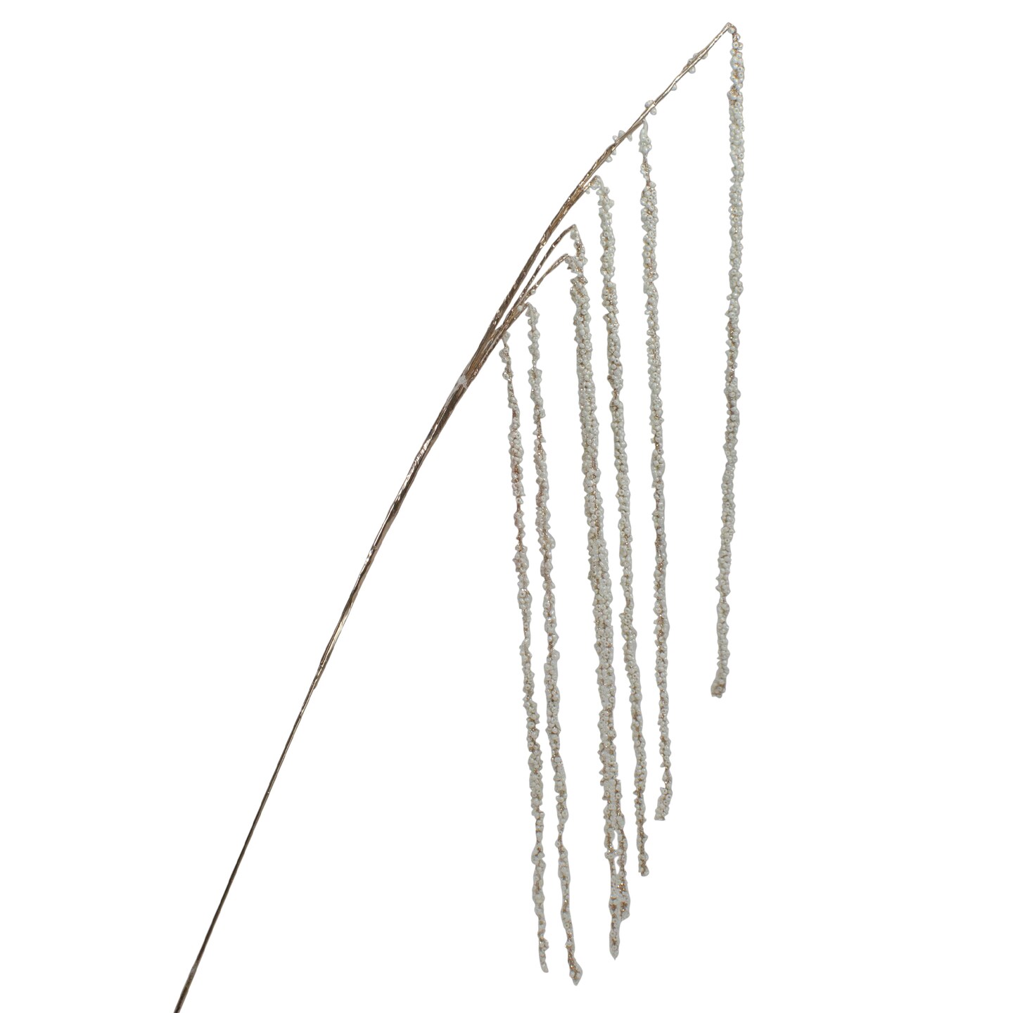 Northlight Artificial Beaded Weeping Twig Christmas Spray - 25" - Cream