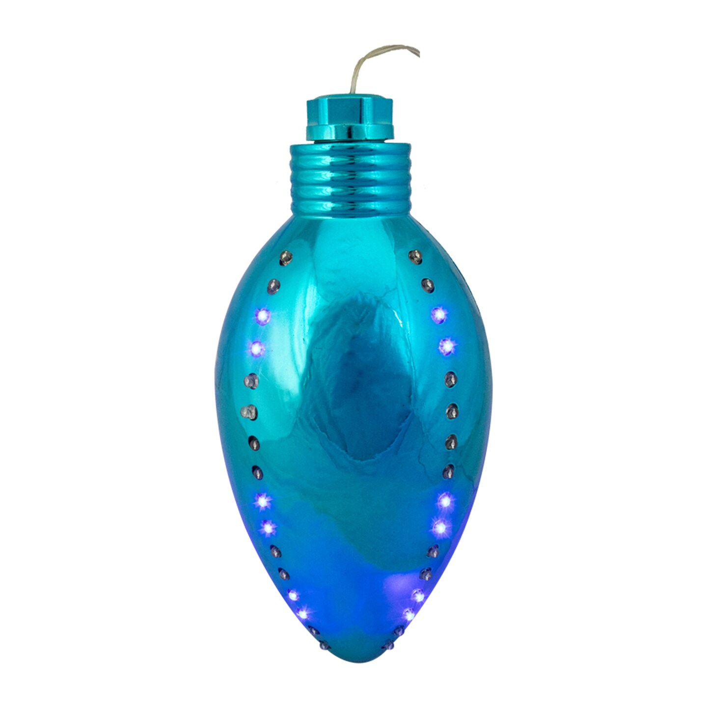 Hofert LED C9 Falling Rice Micro Christmas Lights - 10.5&#x22; - Blue