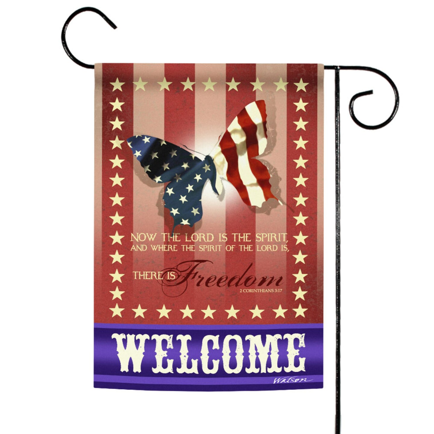 Toland Home Garden Freedoms Gate Flag 110627