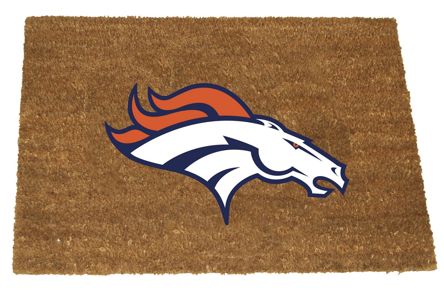 The Memory Company NFL Denver Broncos Logo Rectangular Coir Door Mat 29.5'  x 19.5'