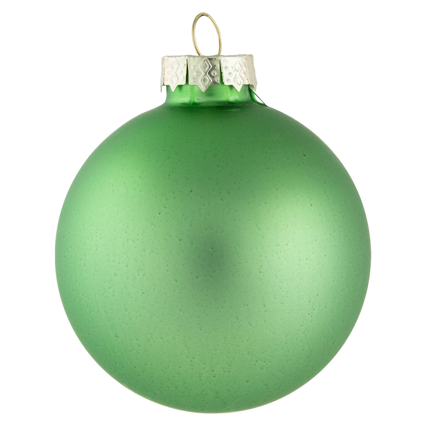 Northlight 9ct Grass Green Finish Glass Christmas Ball Ornaments 2.5&#x22; (65mm)