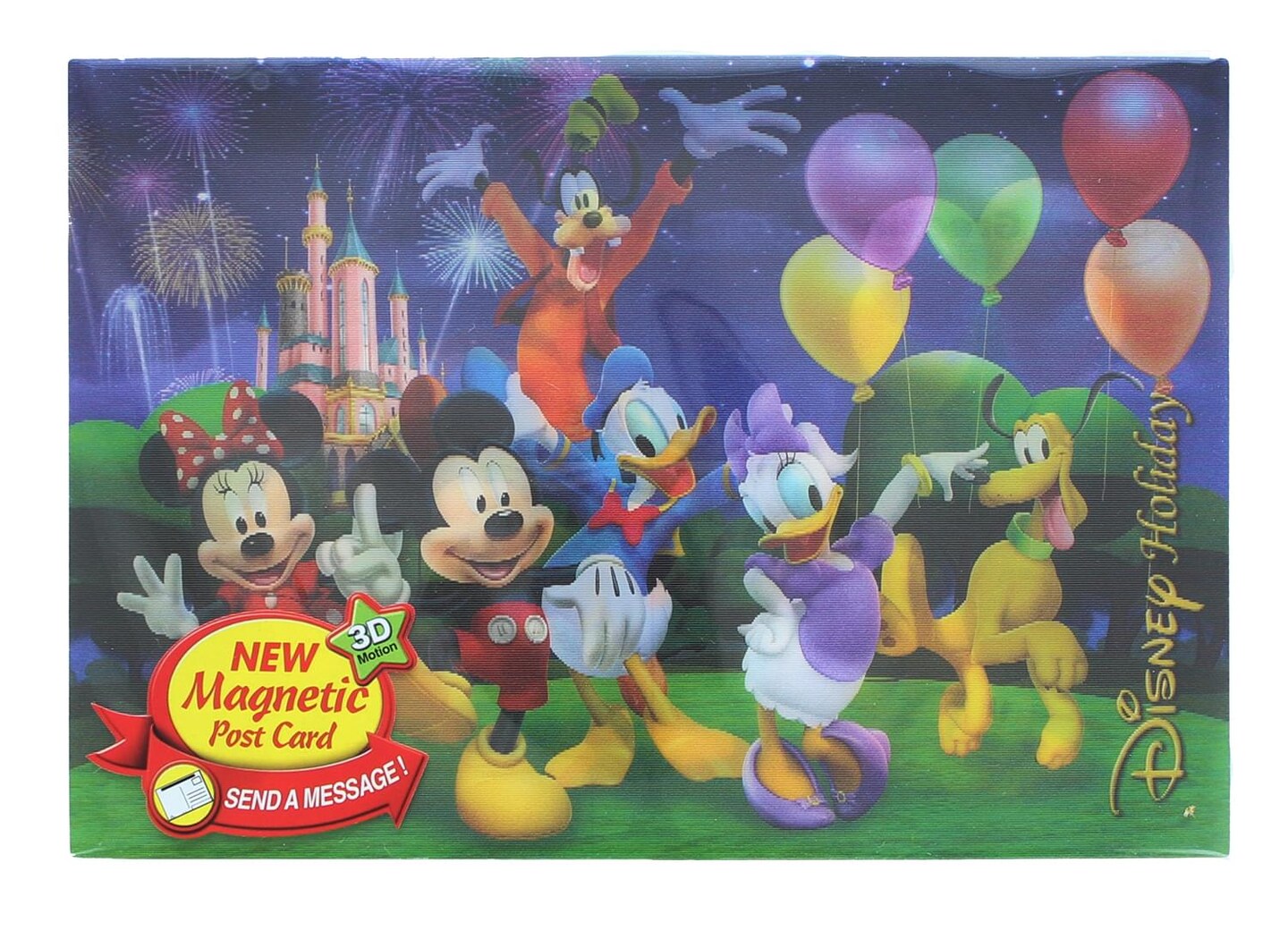 Disney Mickey Mouse &#x26; Gang 3D Motion Picture Card Magnet