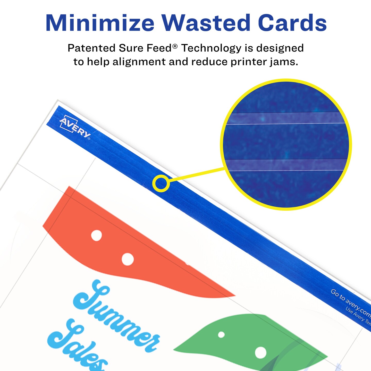 Avery Printable Postcards with Sure Feed Technology, 4" x 6", White, 80 Blank Postcards for Laser Printers (5889)