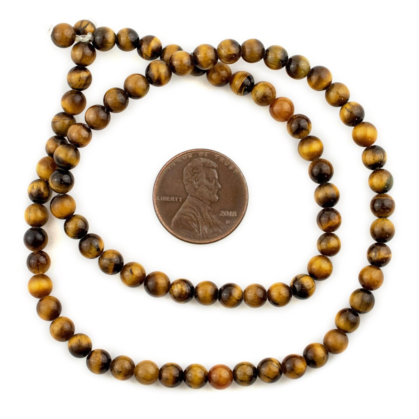 TheBeadChest Round Tiger Eye Beads (5mm)