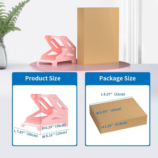 JIOSE 4x6 Label Holder Pink Thermal Label Holder for Rolls and Fan-Fold Labels