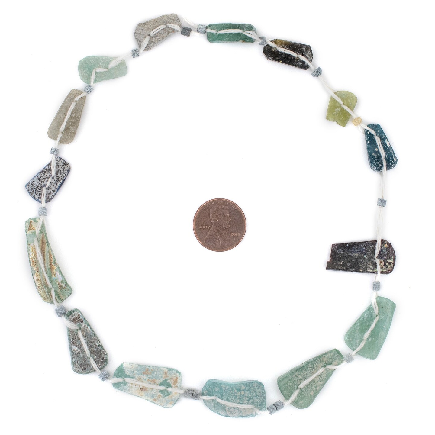 Flat Medley Roman Glass Beads, Genuine Glass Found in Afghanistan, Matte Glass Beads for Jewelry Making, The Bead Chest