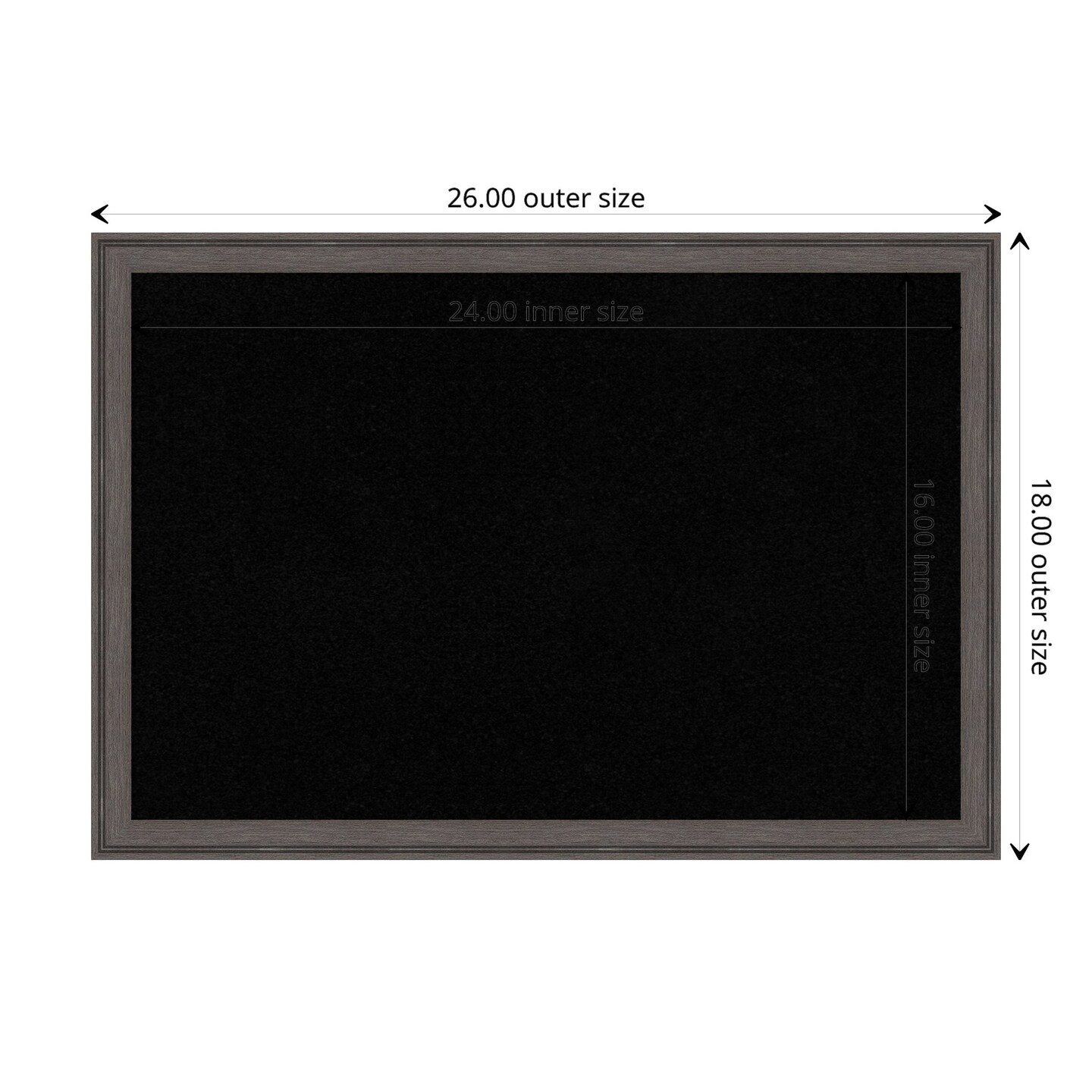 Florence Framed Corkboard, Black Cork