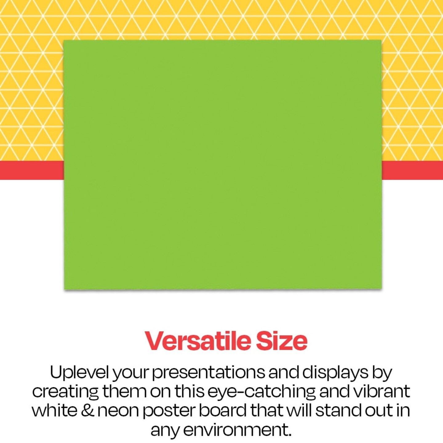 School Smart Poster Board, 11 x 14 Inches, White/Assorted Neon Colors, Pack of 50