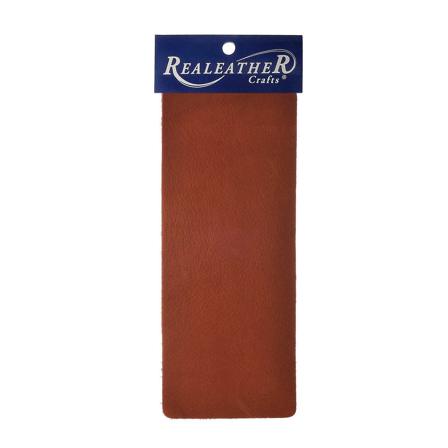 Realeather Deertan Leather Trim Piece, 9&#x22; x 3&#x22;, Brown