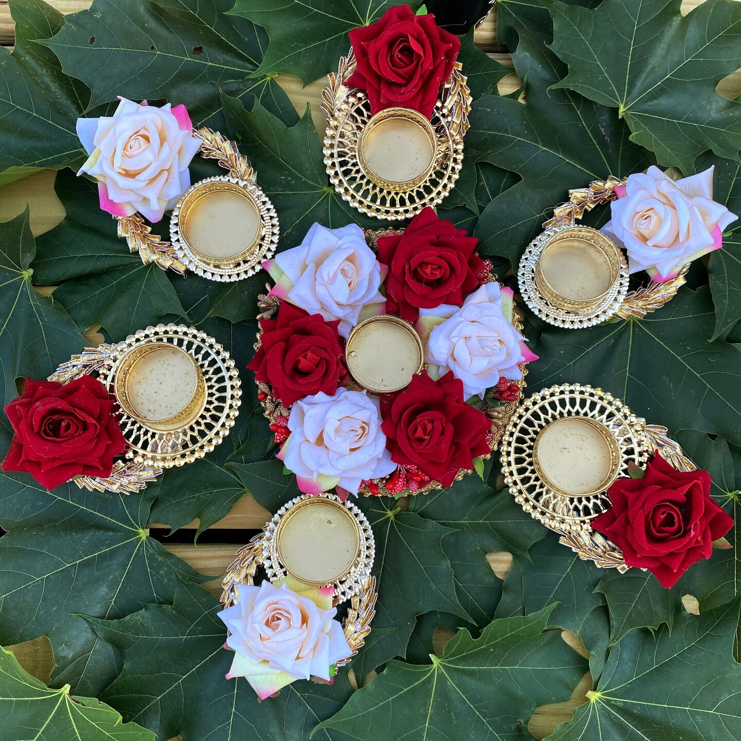 Handcrafted Rose Rangoli Set, Rangoli Decoration, Rangoli Set, Deepavali Deewali, Diwali Decor, Diwali Gift, Diwali Diya, Holiday Gift