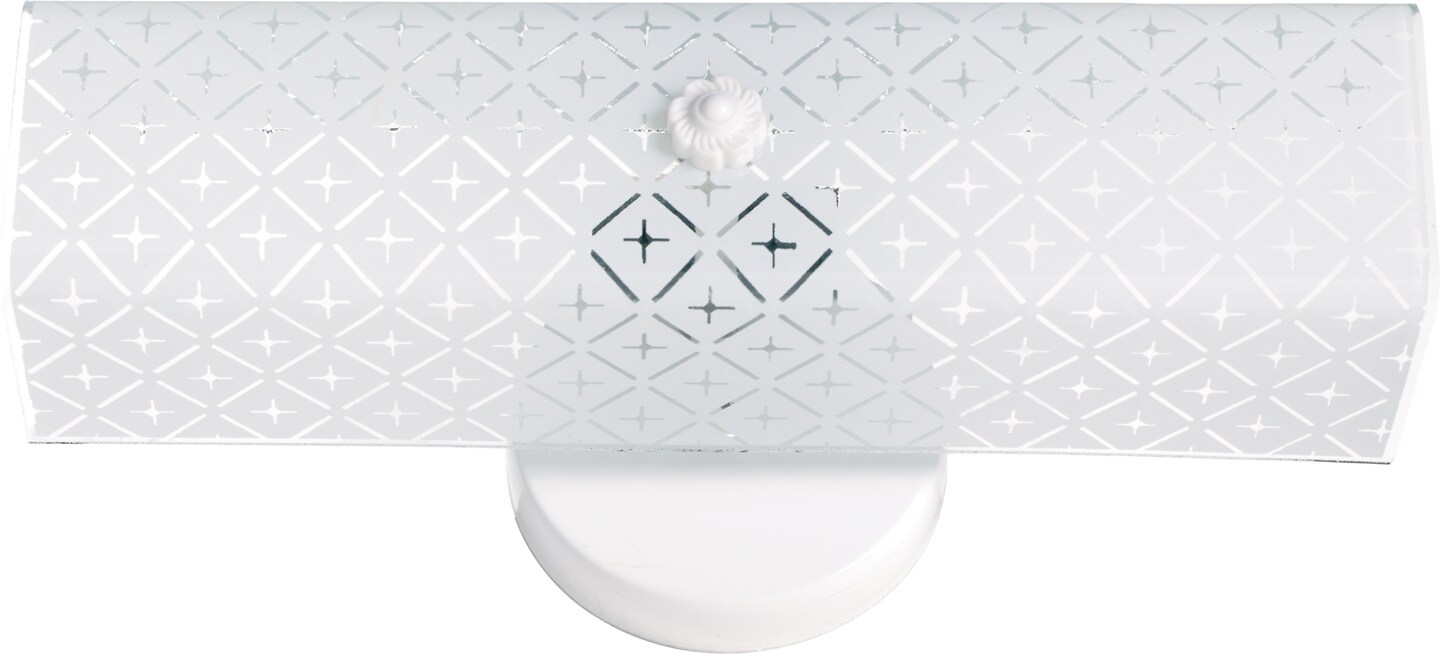 2-Light 14&#x22; Wall Mounted Vanity &#x26; Wall Light Fixture in White Finish