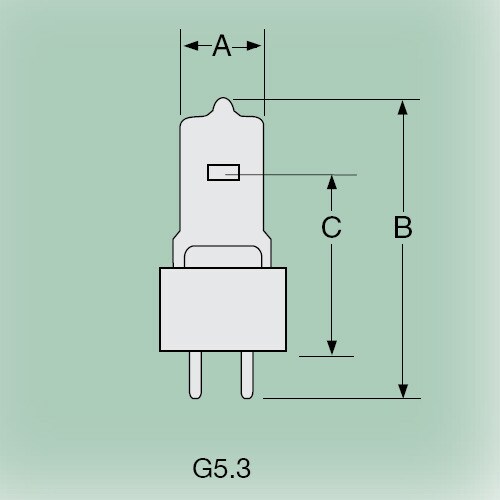 Ushio 1000254 - DZA 30W 10.8V G5.3 Miniature Stage Studio Light Bulb