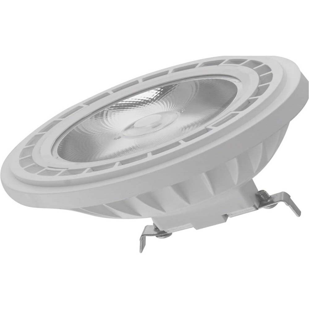 Satco 7w AR111 COB LED 520 Lumens G53 Base 3000K 12v 12 Degree Spotlight Bulb