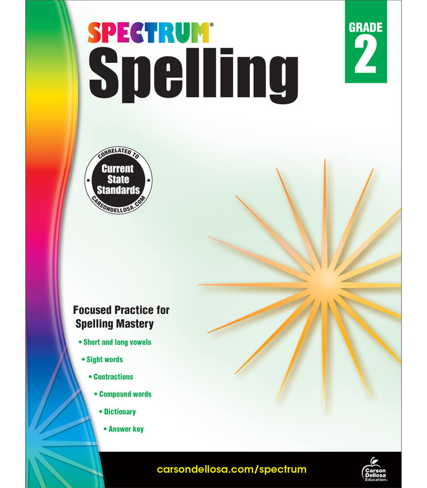 spectrum spelling workbook grade 2 pdf