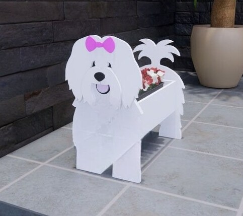 Poodle Planter newest Box