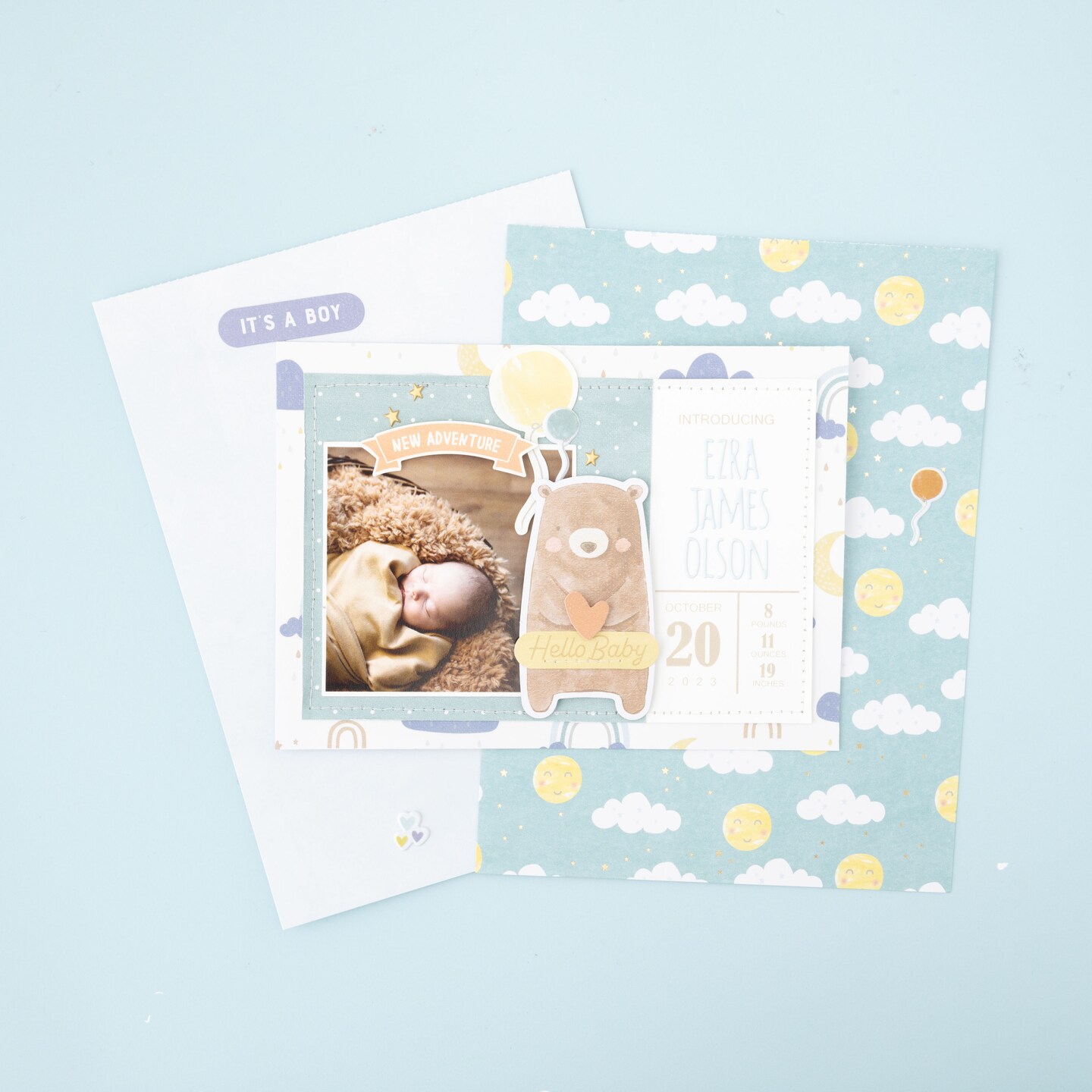 American Crafts Single-Sided Paper Pad 6"X8" 36/Pkg-Hello Little Boy