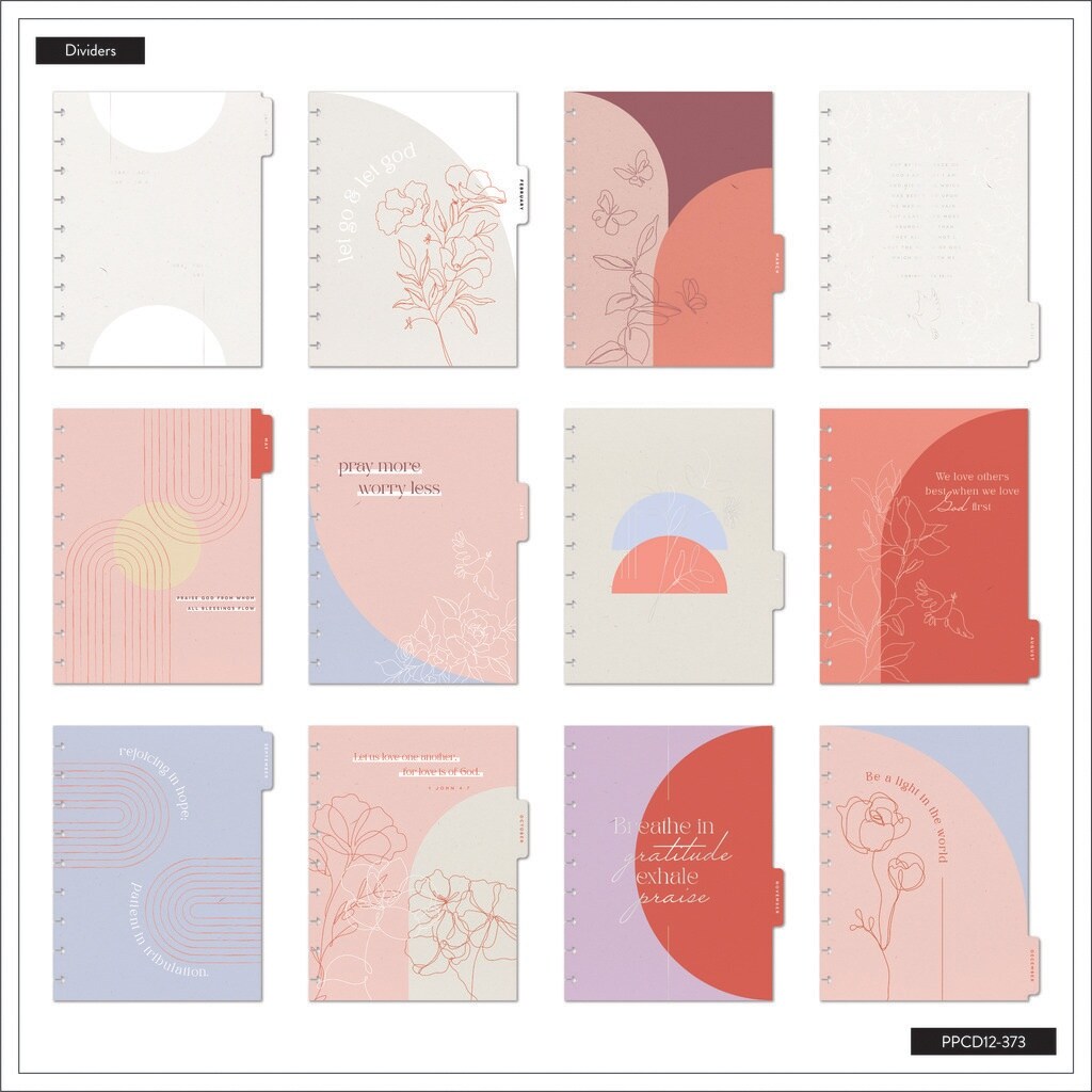 Happy Planner Classic 12-Month Planner-Peony &#x26; Sky Faith; Jan - Dec &#x27;24