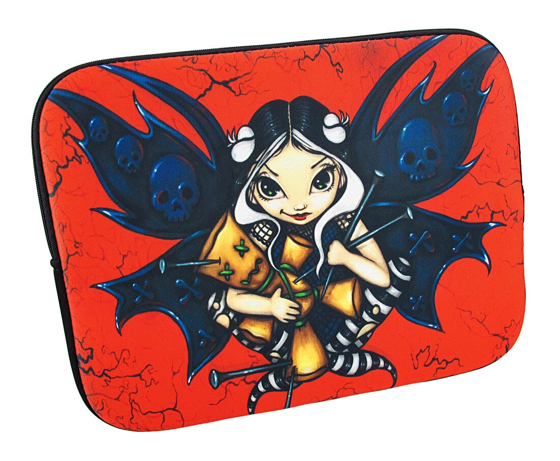 Red/Black &#x60;Fairy Voodoo&#x60; Strangeling Fairy Tablet Sleeve