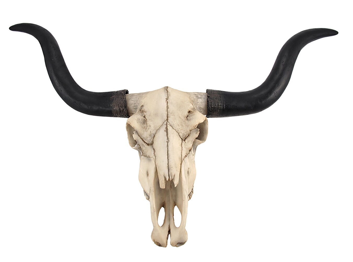 Huge Wall Hanging Longhorn Cow Skull 27in Wide Resin Long Horn Steer Wall Decor