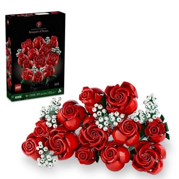 LEGO   2024 Icons Botanical Collection Bouquet of Roses Building Set