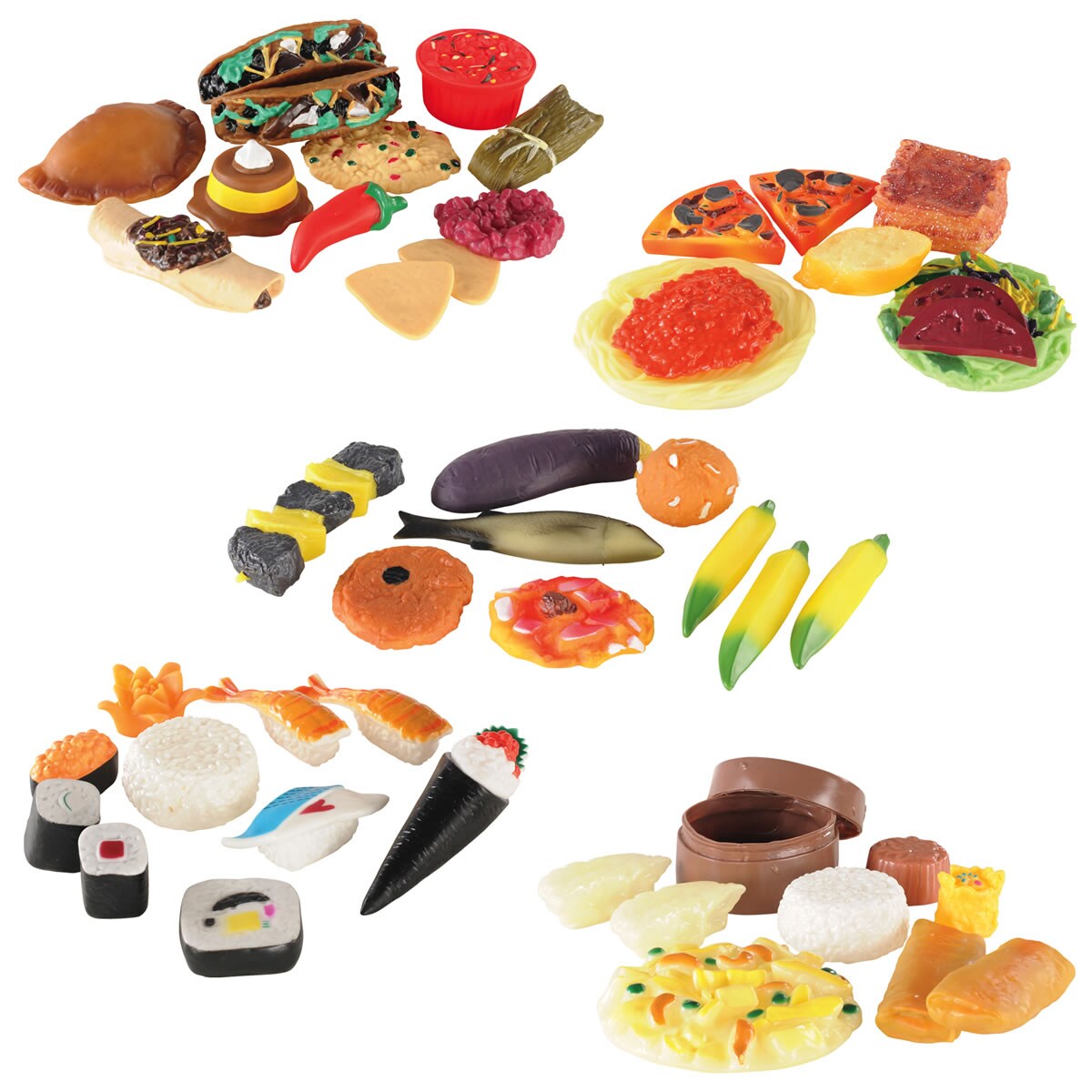 Mojo Life-Size Pretend Play Food Collection - Set of 5