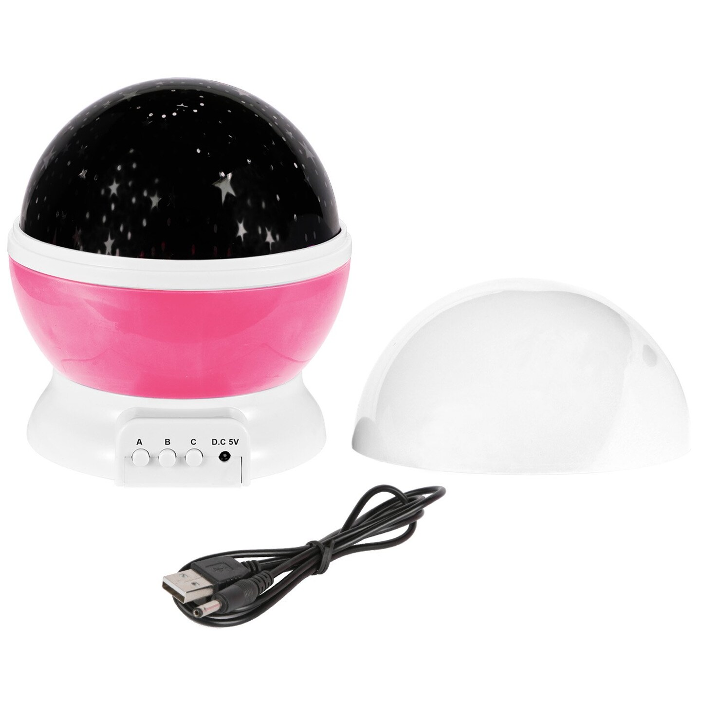 Led Star Sky Projector Night Light Kids Rotating Usb Lamp Blue Pink Gift